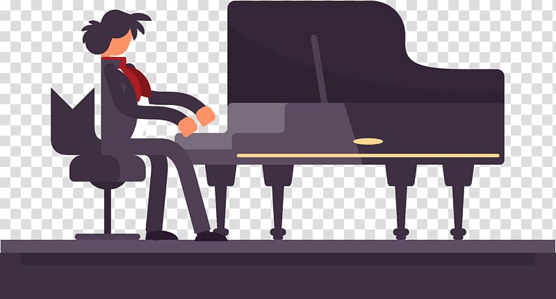 Piano Pianist, piano performance transparent background PNG clipart