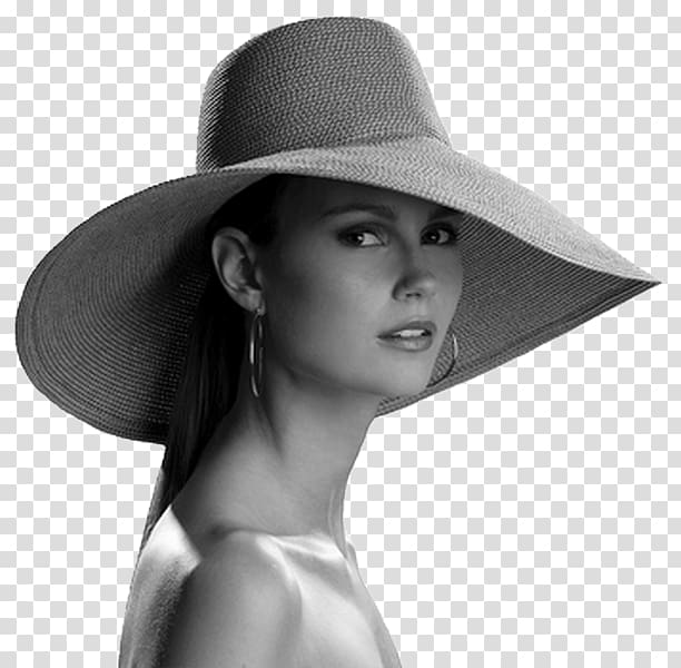 Black and white Sun hat Cowboy hat, Diamond white transparent background PNG clipart