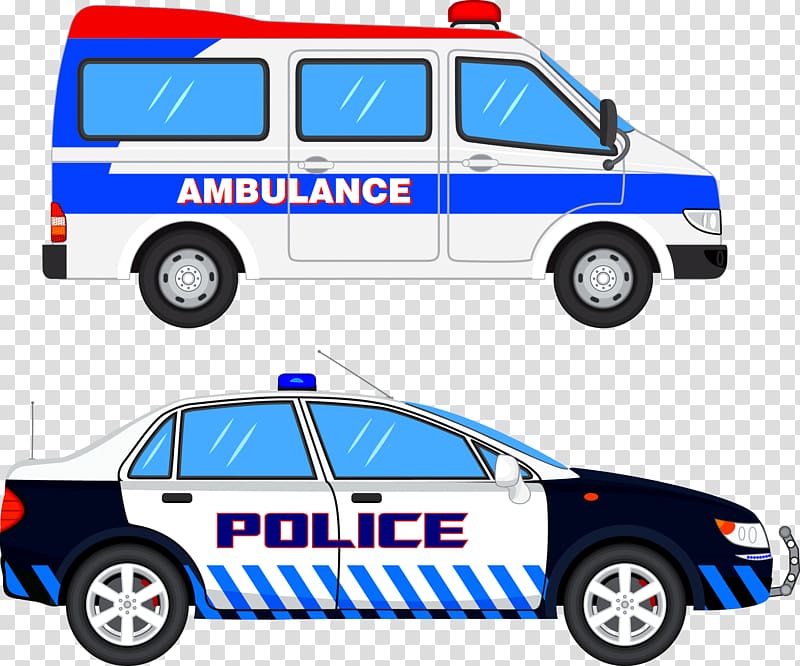 ambulance and police cars illustration, Police car , Ambulance police car transparent background PNG clipart