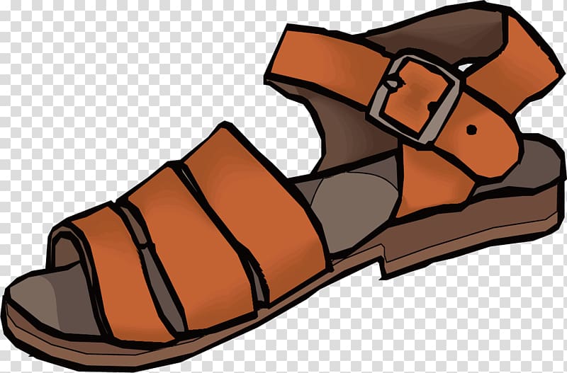 Shoe Sandal, brown sandals transparent background PNG clipart