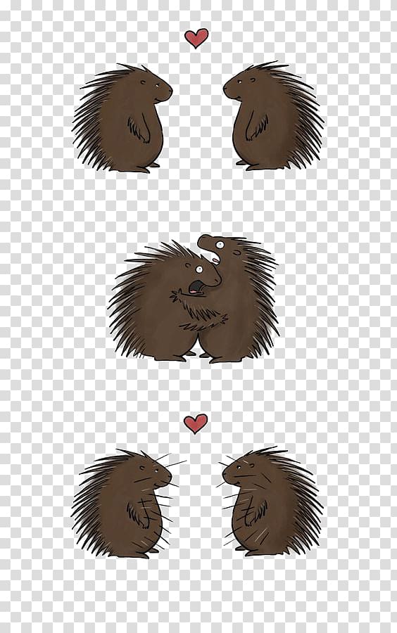 cartoon porcupine transparent background PNG clipart