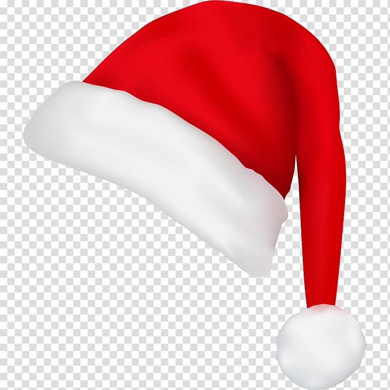 Santa Claus Christmas Hat Santa suit , party hat transparent background PNG clipart
