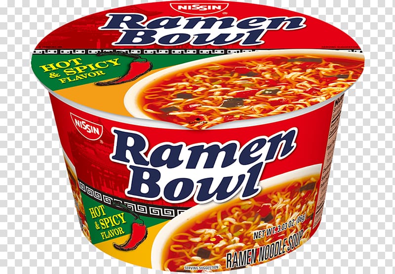 Ramen Instant noodle Nissin Foods Bowl, ramen transparent background PNG clipart