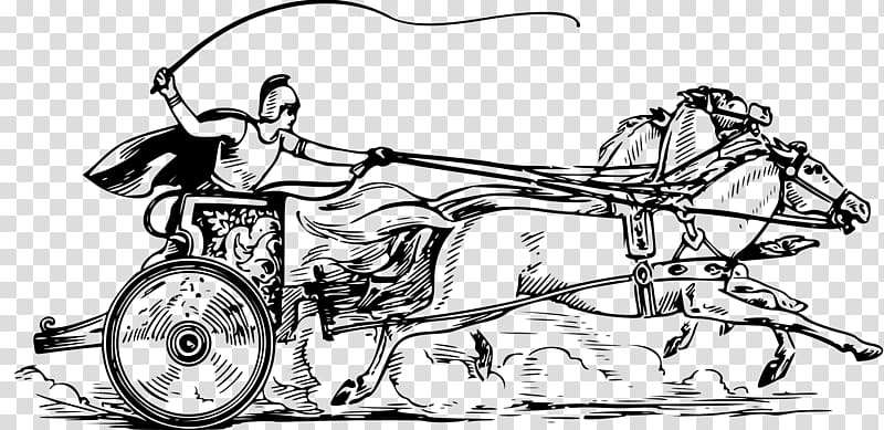 Ancient Rome Chariot racing Colosseum Roman Empire, carriages transparent background PNG clipart