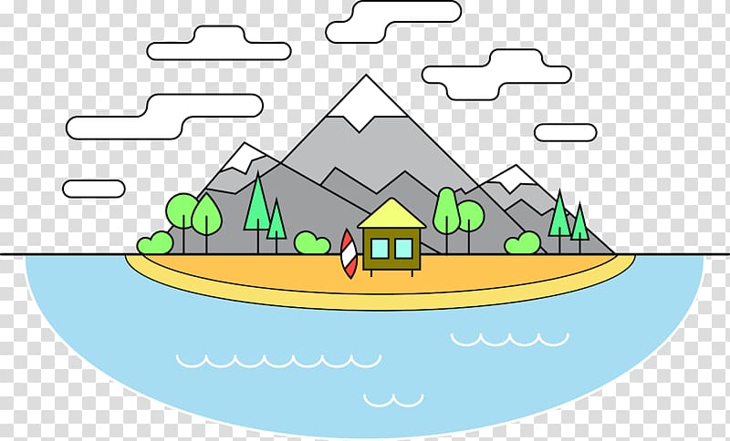 Lake Cartoon, Lake villa transparent background PNG clipart