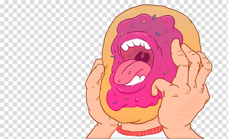 Donuts Voodoo Doughnut Ear Homo sapiens Cheek, others transparent background PNG clipart