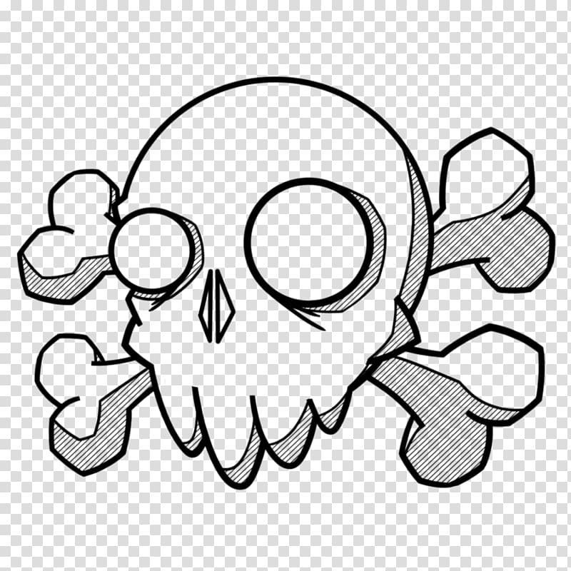 Doodle Drawing Art Tattoo Skull, doodle transparent background PNG clipart