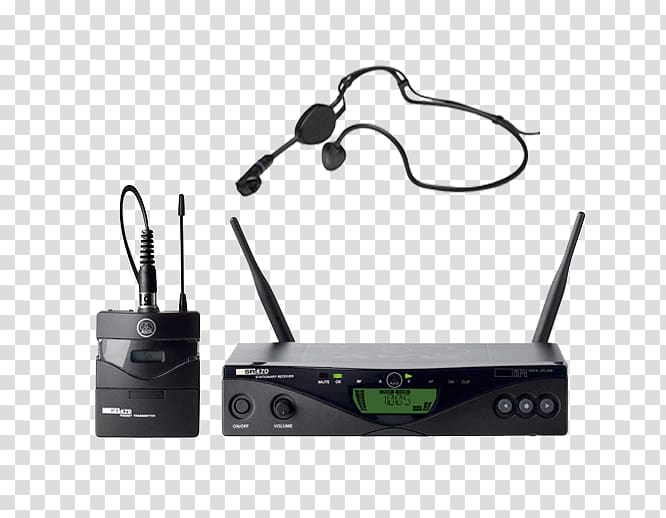 Wireless microphone AKG WMS 470, microphone transparent background PNG clipart