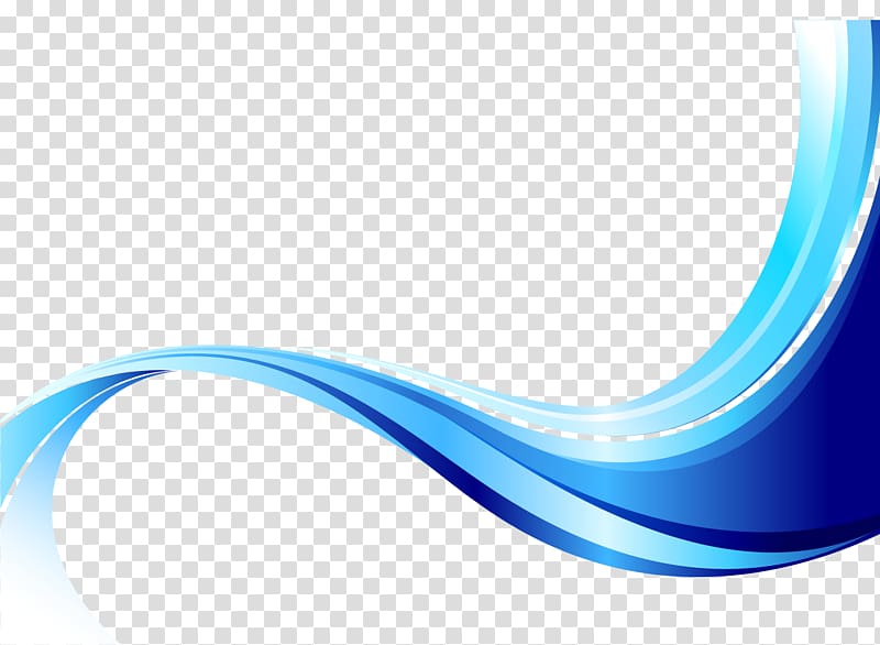 Euclidean Wave, blue wave decoration, blue wave background transparent background PNG clipart