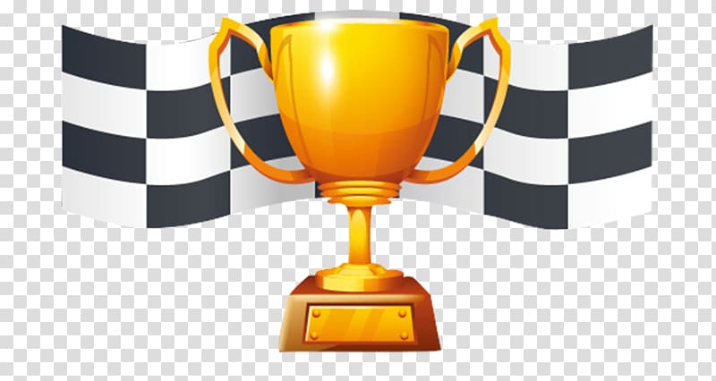 gold trophy and checkered flag , Trophy Adobe Illustrator Black and white, Trophy trophy transparent background PNG clipart
