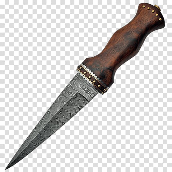 Knife Damascus steel Blade Dagger, knife transparent background PNG clipart