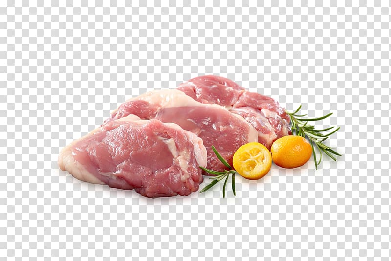 Back bacon Duck meat Game Meat, duck transparent background PNG clipart