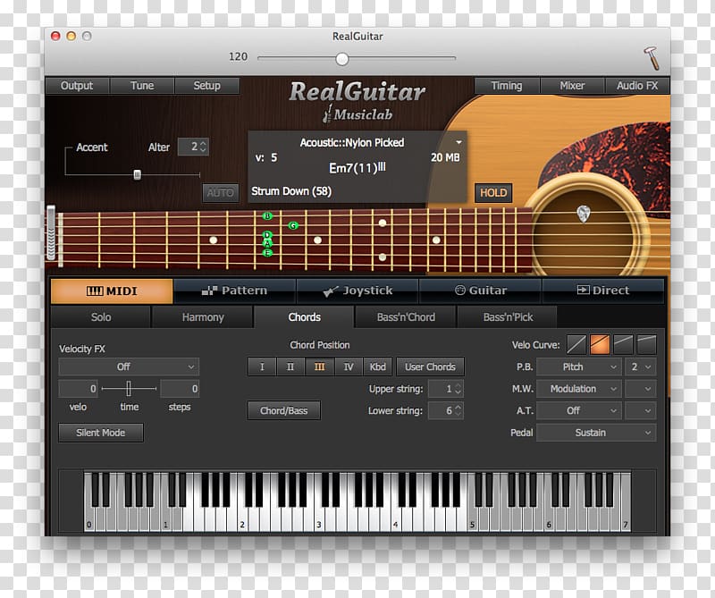 Digital piano Electric guitar Virtual Studio Technology Sound Synthesizers, guitar transparent background PNG clipart