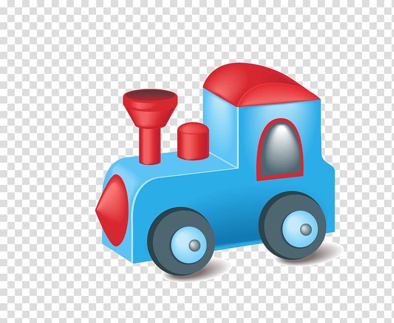 Cartoon Transport Illustration, Children\'s toys tractor material transparent background PNG clipart