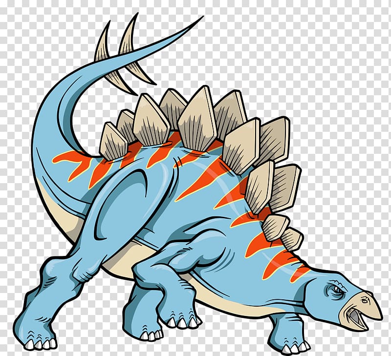 Triceratops Velociraptor Stegosaurus Dinosaur, Toothed cartoon dragon sword transparent background PNG clipart