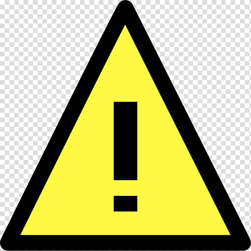 Computer Icons Triangle Warning sign , Warning Sign transparent background PNG clipart