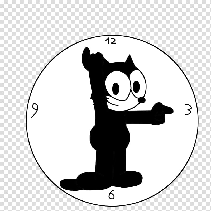 Felix the Cat Kit-Cat Klock Cartoonist, Cat transparent background PNG clipart