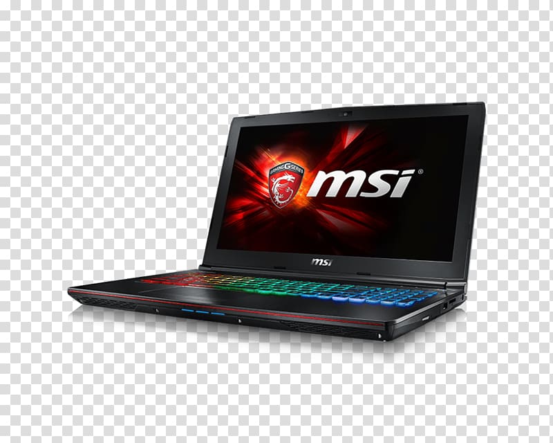 Laptop MSI Intel Core i7 Solid-state drive, nvidia transparent background PNG clipart