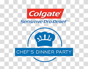 Colgate Sensitive Pro Relief Toothpaste Logo Brand, Dinner party transparent background PNG clipart thumbnail