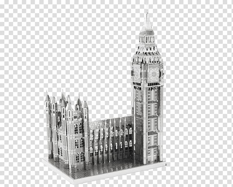 Big Ben Model kit Metal Earth Palace of Westminster 3D-Puzzle, big ben transparent background PNG clipart