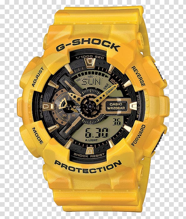 G-Shock Shock-resistant watch Casio Clock, watch transparent background PNG clipart