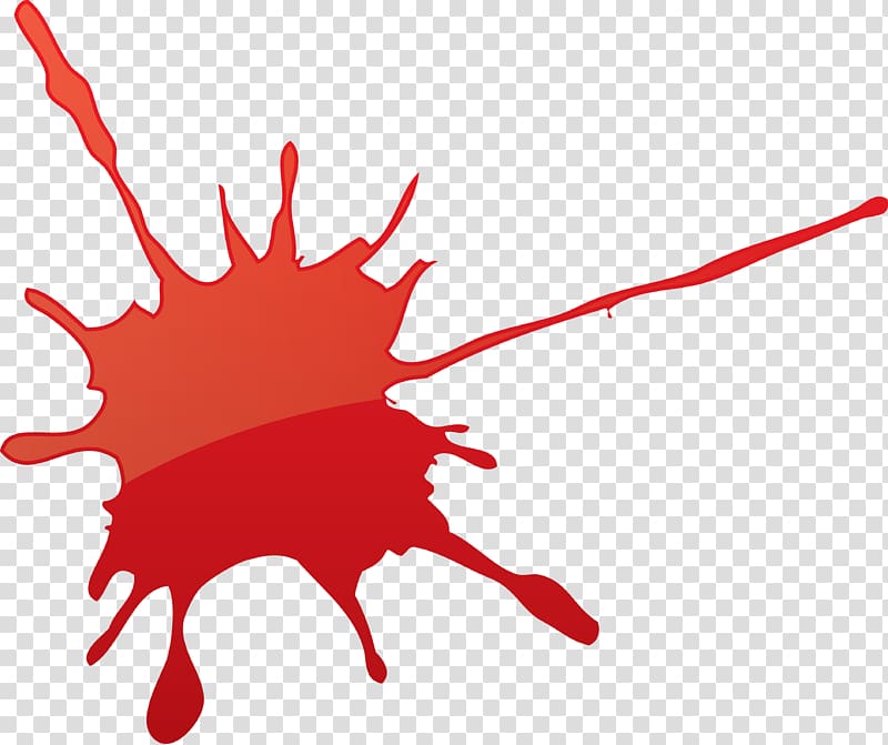 red paint splash , Paintball , Cartoon red blood stains transparent background PNG clipart