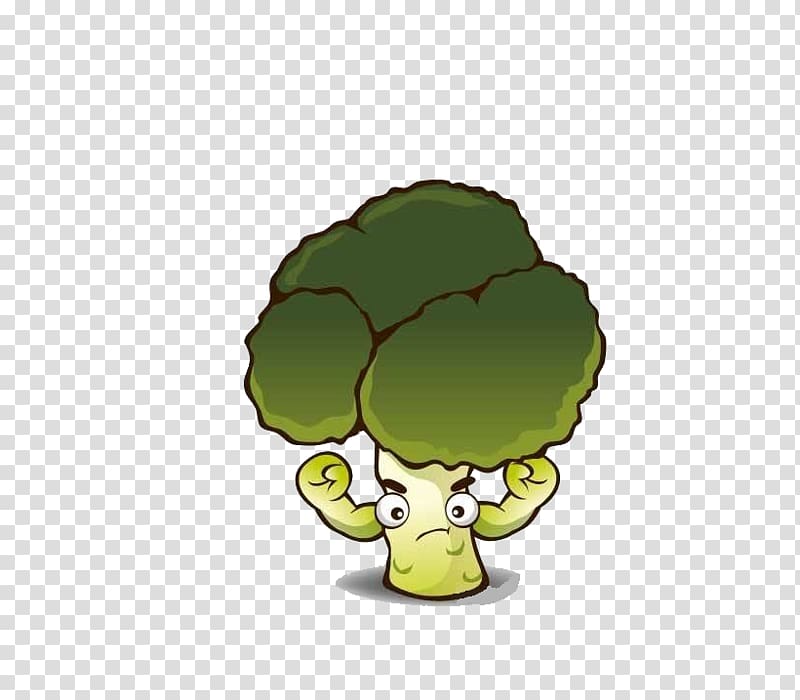 Broccoli Cartoon Vegetable, Cartoon cauliflower transparent background PNG clipart