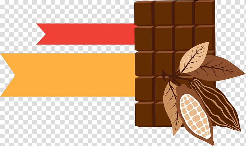 Choco pie Chocolate Food, Brown simple chocolate banners decorative patterns transparent background PNG clipart