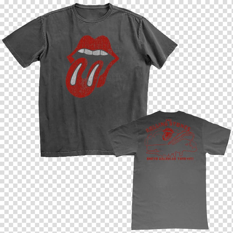 T-shirt The Rolling Stones American Tour 1972 Sticky Fingers No Filter European Tour, T-shirt transparent background PNG clipart