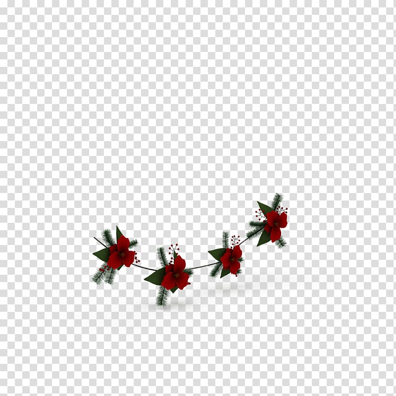 Ribbon Christmas Computer Icons, Christmas ribbon red flower HD transparent background PNG clipart