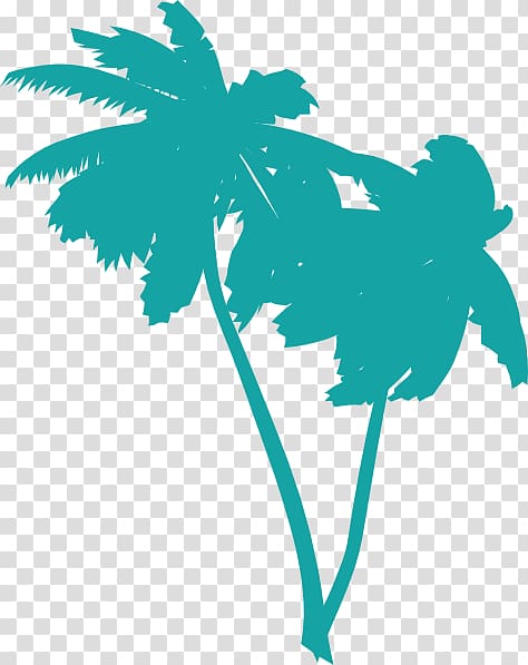 teal coconut trees art, Arecaceae Free content , Free Palm Tree transparent background PNG clipart