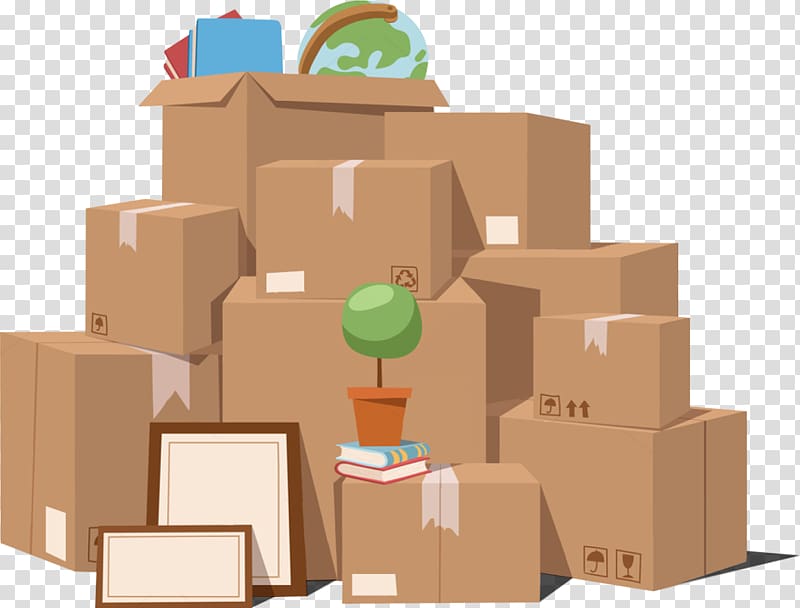 Mover Paper Cardboard box Relocation , moving transparent background PNG clipart