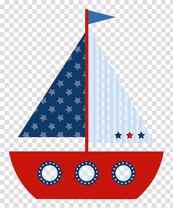 blue and red sailboat illustration, Wedding invitation Baby shower Ahoy Boy , Cartoon sailboat transparent background PNG clipart