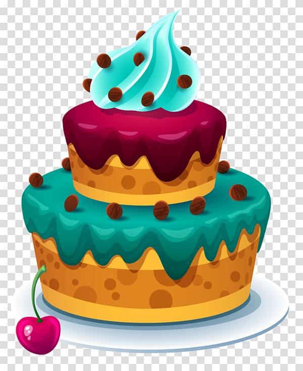 assorted-color cake , Birthday cake Layer cake Chocolate cake , bolo transparent background PNG clipart