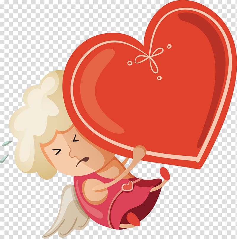 Cupid Angel Drawing Love, Cartoon Angel transparent background PNG clipart