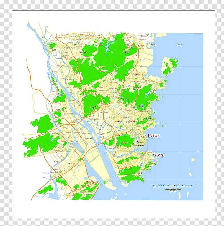 City map Macau, map transparent background PNG clipart