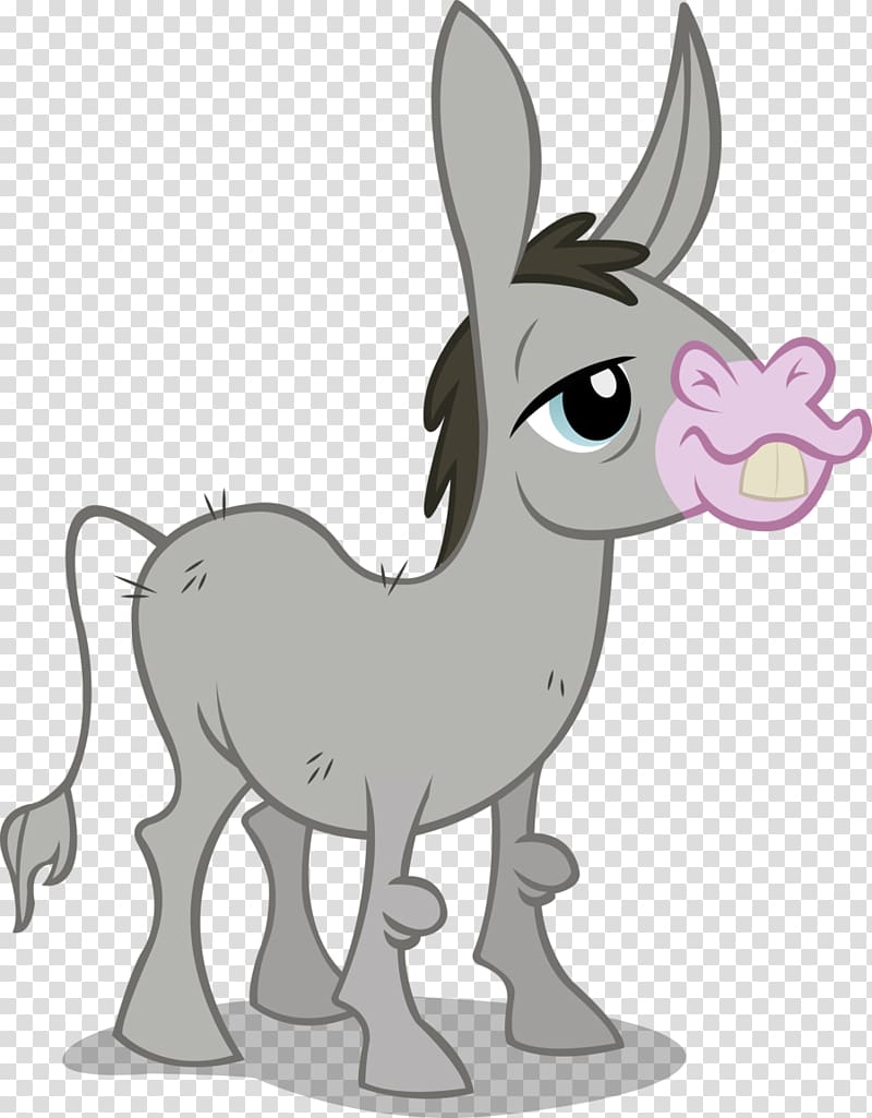 Mule Pony Applejack Horse Rainbow Dash, cartoon donkey transparent background PNG clipart