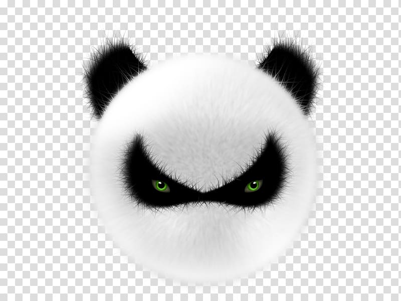 Giant panda Animation Illustration, Angry Panda transparent background PNG clipart