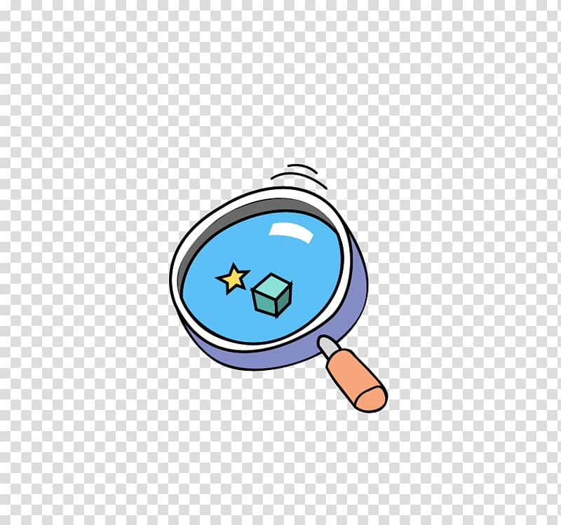 Light Color , Blue magnifying glass transparent background PNG clipart