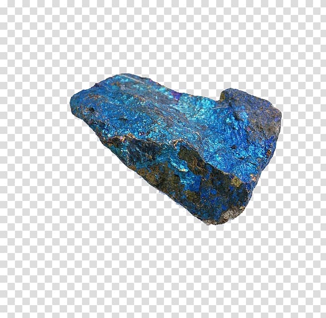 Blue Ore Mineral Rock Lazurite, Blue stone transparent background PNG clipart