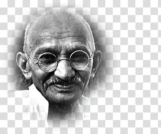 Mahatma Gandhi transparent background PNG clipart