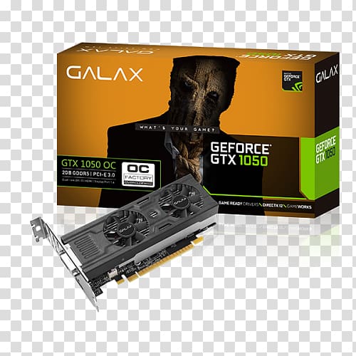 Graphics Cards & Video Adapters NVIDIA GeForce GTX 1050 Ti GDDR5 SDRAM Digital Visual Interface, Geforce 8 Series transparent background PNG clipart