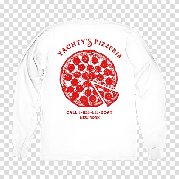 Long-sleeved T-shirt Long-sleeved T-shirt Pizza Hoodie, Lil yachty transparent background PNG clipart