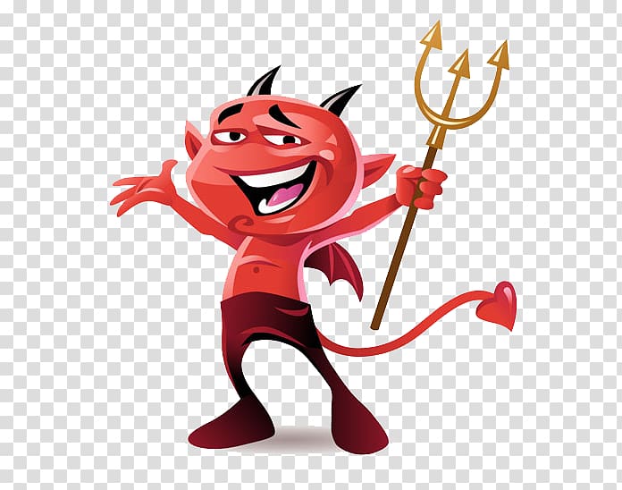 Cartoon Poster Illustration, Red Devils transparent background PNG clipart