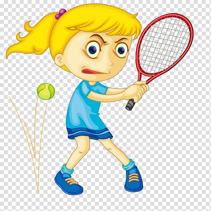 Tennis Girl Drawing, Playing tennis girl transparent background PNG clipart