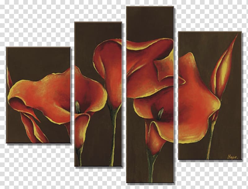 Painting Modern art Flower Still life, 30x70 transparent background PNG clipart