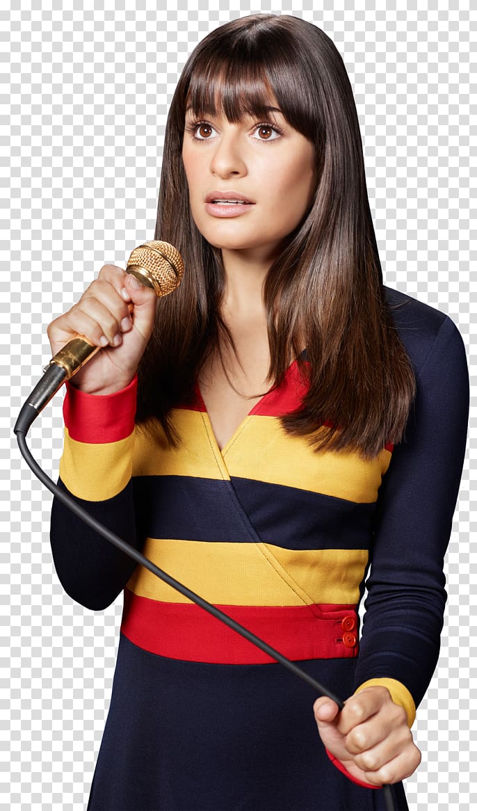 Lea Michele Rachel Berry Glee Kurt Hummel Artie Abrams, others transparent background PNG clipart