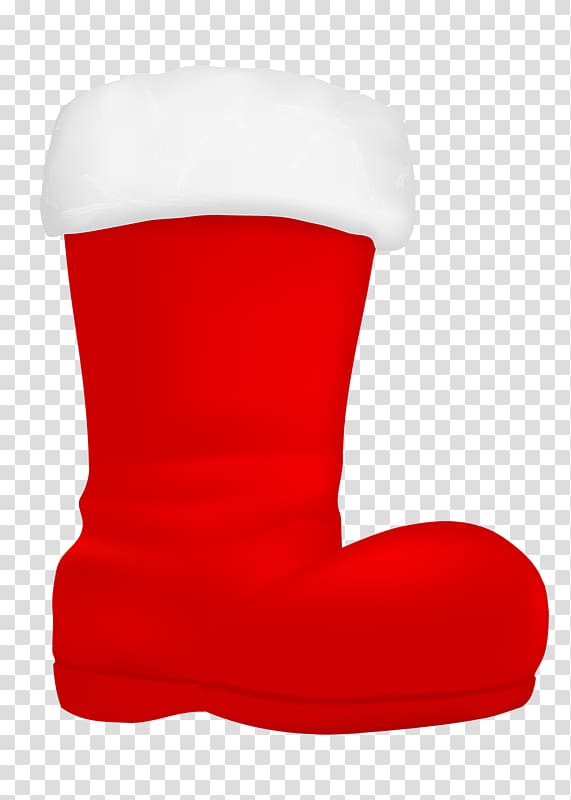 Snow boot, Red cartoon snow boots transparent background PNG clipart