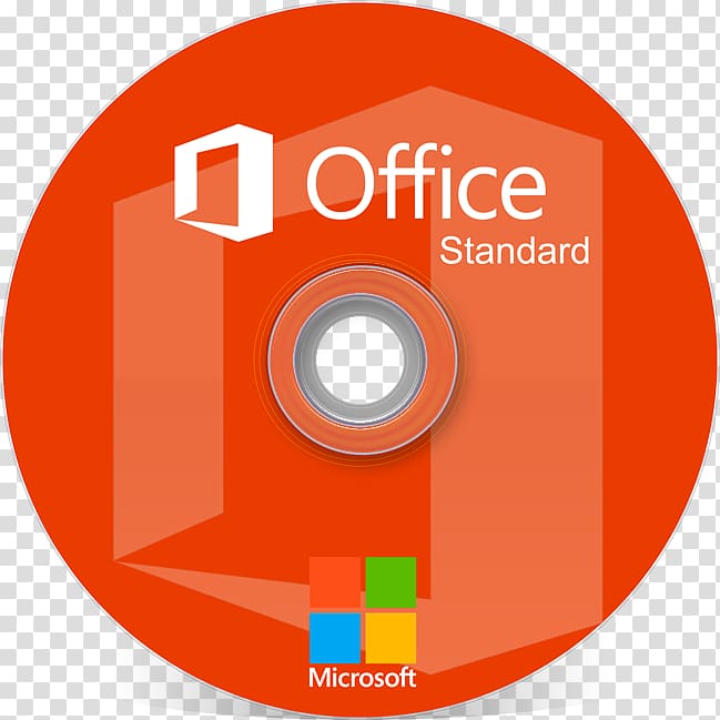 orange Office Standard disc, Microsoft Office 365 Microsoft Office 2016 Computer Software, Cd Covers transparent background PNG clipart