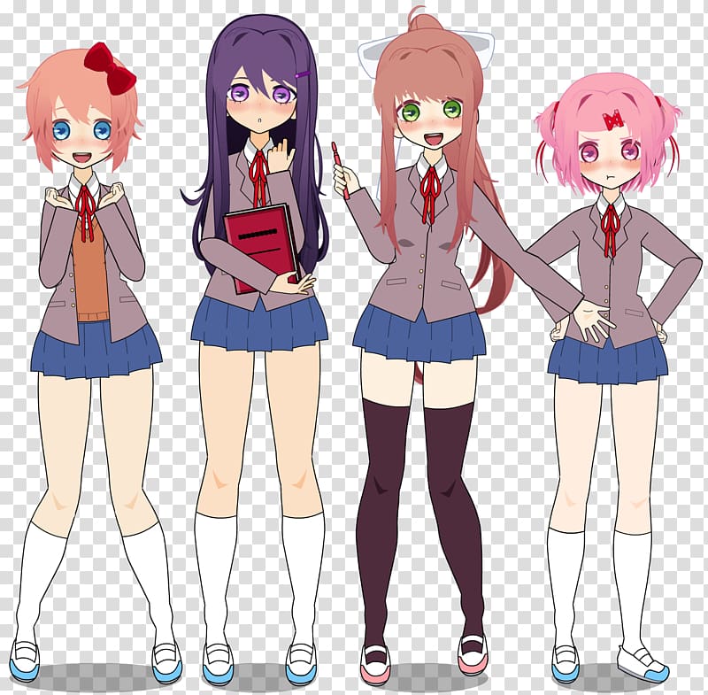 Doki Doki Literature Club! Character Theme Fiction, others transparent background PNG clipart